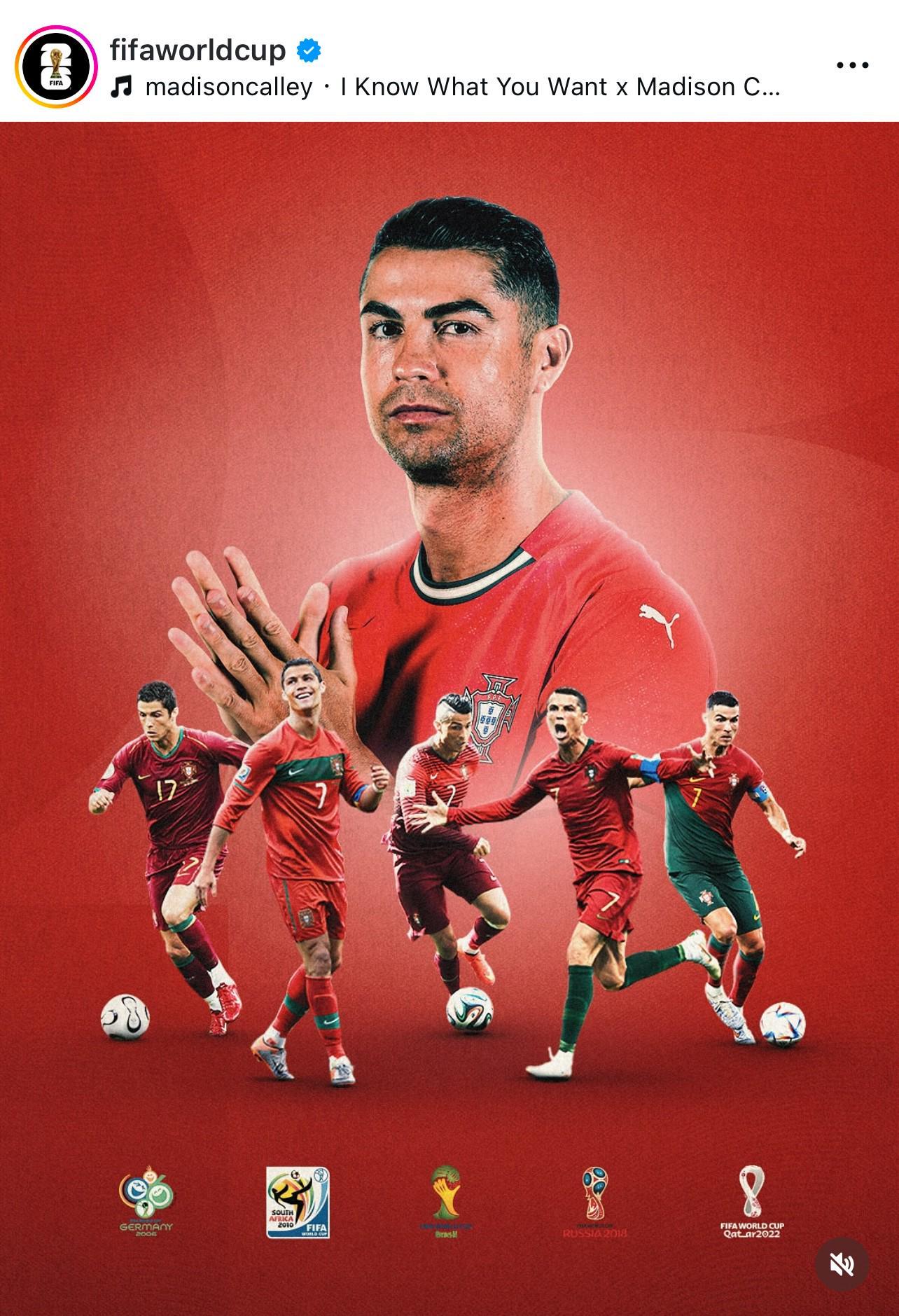 乐鱼vip-世界杯官方晒C罗海报：C罗迎来第6次世预赛之旅